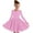 Z1-Pink, variant on Cowsor Girls' Solid Color A-Line Dress – Long Sleeve (4-14Y)