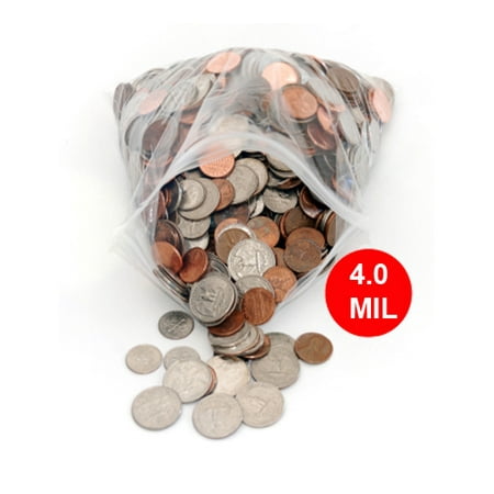 Heavy Duty 4 Mil Multi-use Storage Reclosable Zipper Bags 12" x 12", 10000 Pieces