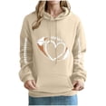 thumbnail image 4 of Turilly Hoodies for Women Daily Hooded Sweatshirt Long Sleeve Casual Pocket Pullover Shirt Blouse, 4 of 4