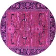 thumbnail image 1 of Ahgly Company Indoor Round Oriental Pink Industrial Area Rugs, 7' Round, 1 of 4