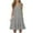 Gray, variant on Casual Dresses for Women, Womens Fashion Holiday Summer Solid Color Sleeveless Party Beach Dress(Wine,XXXXXL)