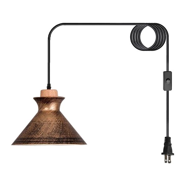 Plug In Ceiling Lights Dining Room Kitchen Island Metal Brown Antler Lamp Rattan Light Fixtures Ceiling Hanging