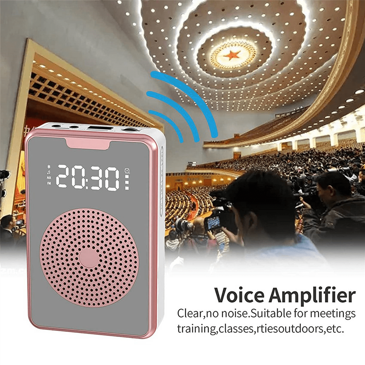 2X Portable for Teachers with Microphone Headset,Rechargeable Speaker for Training,Tour Guide,Classroom