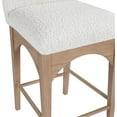 thumbnail image 5 of Meridian Furniture Waldorf Cream Boucle Fabric Stool, 5 of 8