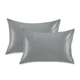 thumbnail image 3 of Ryvnso Satin Pillowcase Silver Pillow Cases Standard Size 26x20in, 3 of 6