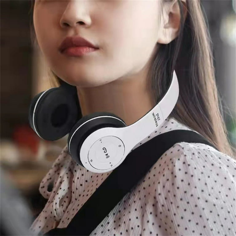 P47 Wireless Headsets On Ear Stereo Earphones Longer Playtime USB