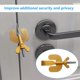 thumbnail image 3 of Cerradura de puerta portátil de 2 piezas, bloqueador de seguridad de puerta principal, dispositivo de bloqueo antilobo de dormitorio con cerradura de puerta, viaje, cerradura de puerta interior para, 3 of 5