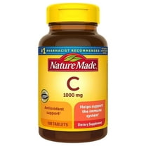 Nature Made Vitamin C 1000 mg, Dietary Supplement for Immune Support, 100 Tablets, 100 Day Supply