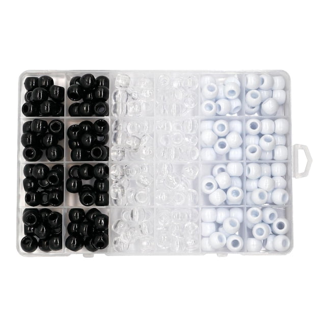 240 piezas Dreadlocks DIY de cabello accesorios con 5mm gran agujero, hombres mujeres elegante decoración del cabello DIY Salvador lazo para el cabello cuentas trenzadas
