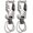 Silver Black, variant on Tactical EDC Carabiner Keychain with Bottle Opener, Multi-purpose Auto Key Ring Holder