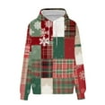 thumbnail image 4 of Wensltd Christmas Hoodies for Women Loose Fit Drawstring Printing Long Sleeve Top Winter Outfits, 4 of 5