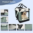 thumbnail image 5 of GOOPAWS Soft Pet Crates Kennel 24'', 27", 30" & 36", 3 Door Soft Sided Folding Travel Pet Carrier, 5 of 6