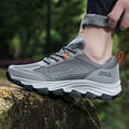 thumbnail image 3 of Mens Sneakers Leather Running Shoes Trainers Sneaker Casual Hiking Shoes, 3 of 8