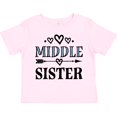 thumbnail image 3 of Inktastic Middle Sister Announcement Girls Toddler T-Shirt, 3 of 5