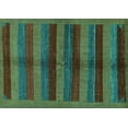 thumbnail image 1 of Ahgly Company Indoor Rectangle Abstract Turquoise Blue Modern Area Rugs, 2' x 3', 1 of 4