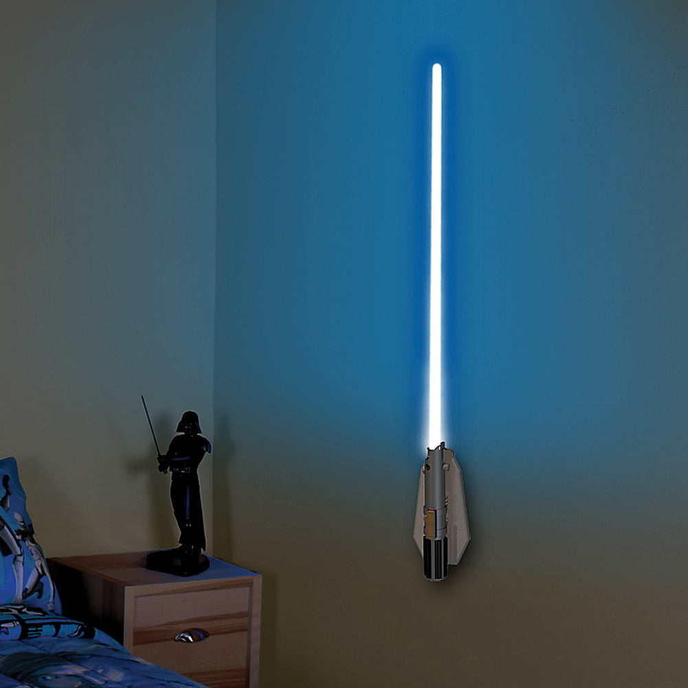 Star Wars Deluxe Lightsaber Room Light 8 Different Blade Handheld Remote Walmartcom Walmartcom