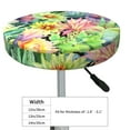 thumbnail image 4 of Haiem Watercolor Blooming Cactus Cushion Round Bar Chair Seat Cover Bar Chair Cushion Covers Elastic Washable Bar Chair Cover,Protects from Scratches and Stains-, 4 of 7