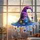 thumbnail image 1 of 2D Acrylic Witch Hat Hanging Decoration Colorful Painted Designs, 1 of 7