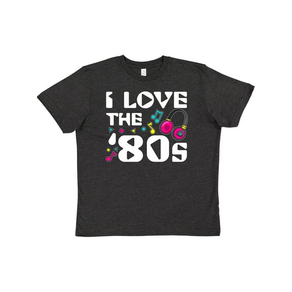 Inktastic I Love the '80s-musical Notes Youth T-Shirt