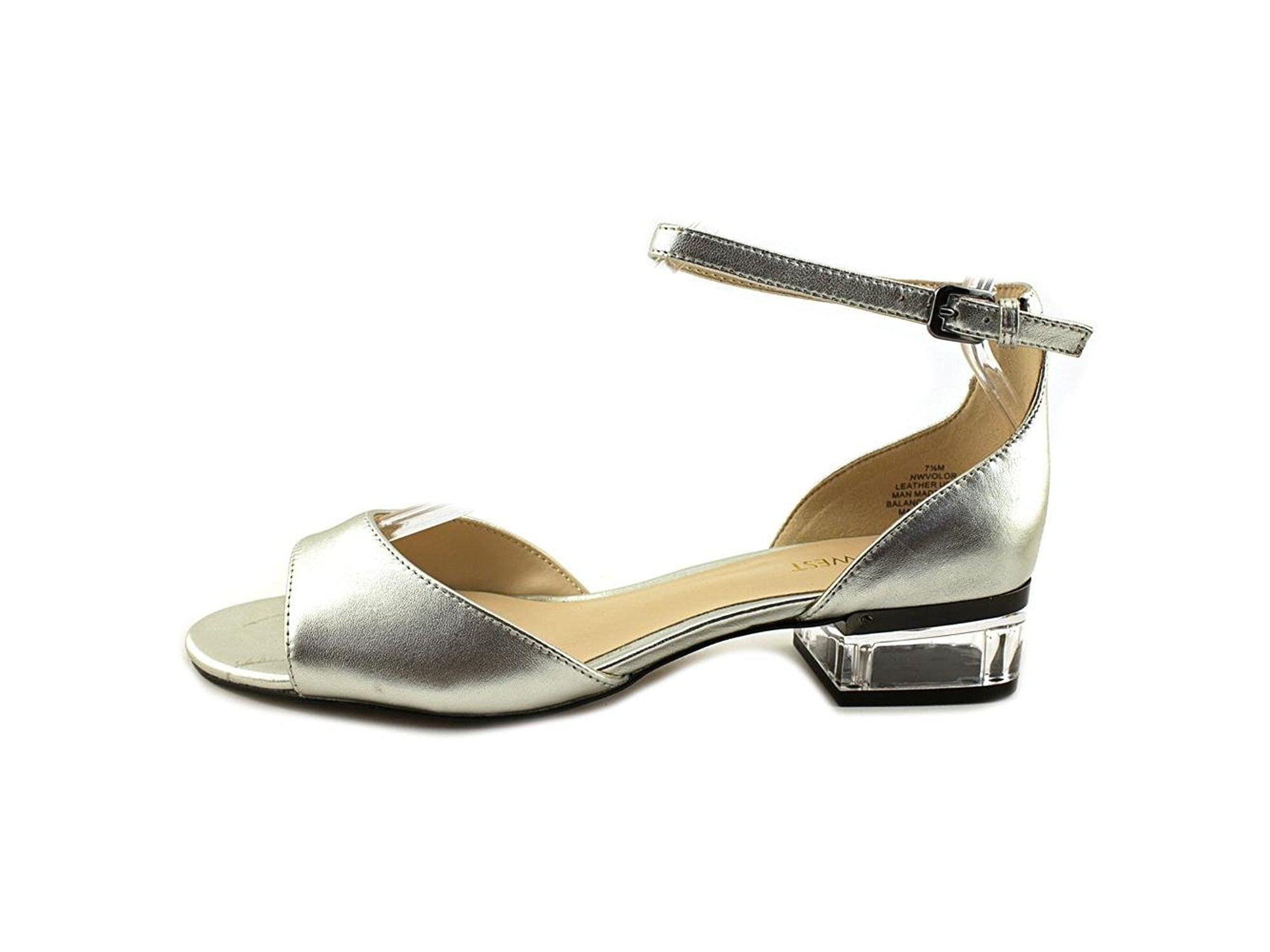 Nine West - Nine West Womens Volor Leather Open Toe Casual Ankle Strap Sandals - Walmart.com 