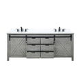 thumbnail image 3 of Durable and Spacious - 80-inch Ash Grey Double Bath Vanity with Scratch-resistant Quartz Top and Faucet Set, 3 of 3