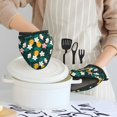 thumbnail image 6 of Pofeuu Tropical Fruit Print Thickened Mini Silicone Oven Mitts Heat Resistant, Rubber Oven Mitt Gloves, Finger Pinch Grips, Pot Holder, Silicone Potholder, 6 of 7