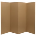 thumbnail image 2 of Red Lantern 4 ft. Short Brown Temporary Cardboard Folding Screen - 4 Panel, 2 of 5