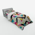 thumbnail image 2 of Ambesonne Indie Bedding Set 3 Pcs, 80s Funky Memphis Fashion, Twin XL, Multicolor, 2 of 2