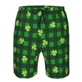 thumbnail image 3 of Pofeuu Happy St. Patrick's Day5 Prin Men's Swim Trunks Quick Dry Bathing Suit Swimming Board Shorts Mesh Lining Beach Swimwear-X-Large, 3 of 6