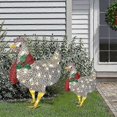 thumbnail image 1 of Rooster Decoration Garden With Lights Statue Outdoor Chicken Sculpture Yard Art Decoration 1pcs_Gift, 1 of 2