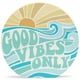thumbnail image 1 of Letrero decorativo Open Road Brands Good Vibes, 14 x 14 x 3 cm, 1 of 6