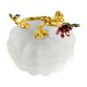 thumbnail image 5 of Figurina de calabaza de cristal soplada a mano, calabaza de cristal, coleccionable, decoraciones de Halloween Acción de gracias, blanco, 5 of 6