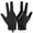 Black, variant on Riousery 3 Finger Pool Player Gloves Comfortable Lightweight Billiard Glove for Snooker Shooters, Fits Left Hand, Gray (8.27 in / 21 cm)