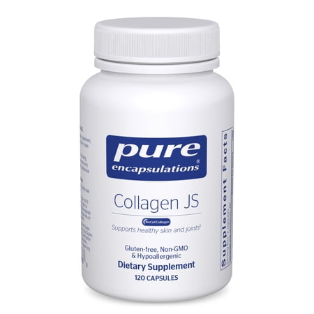 Pure Encapsulations Collagen JS - Skin & Joint Health* - 1 000 mg Hydrolyzed Biocell Collagen - Gluten Free & Non-GMO - 120 Capsules