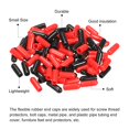thumbnail image 4 of Unique Bargains 100pcs Rubber End Caps Cover Assortment 4mm Screw Thread Protector for Screw Bolt Black Red, 4 of 5