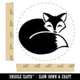 thumbnail image 2 of Fox Curled Up Sleeping Rubber Stamp for Scrapbooking Crafting Stamping - Large 1-1/4 Inch, 2 of 7