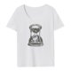 thumbnail image 4 of Camiseta de manga corta para mujer, cuello redondo, ropa de moda suave y sencilla, camisetas de verano, camiseta básica para el trabajo, deportes diarios, desplazamientos XL, 4 of 8