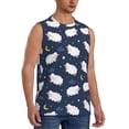 thumbnail image 2 of Pofeuu Cute Sheep 1 Print Men's Muscle T-Shirt, Sleeveless, Muscle Tank, Classic Muscle Tee Top For Men Casual Sleeveless Muscle T-Shirt Trendy Clothes-Medium, 2 of 7