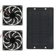thumbnail image 4 of Ventilador con energía solar para invernadero,Ventiladores solares duales con panel solar para kit de ventilador con panel solar exterior Funcionalidad versátil, 4 of 8