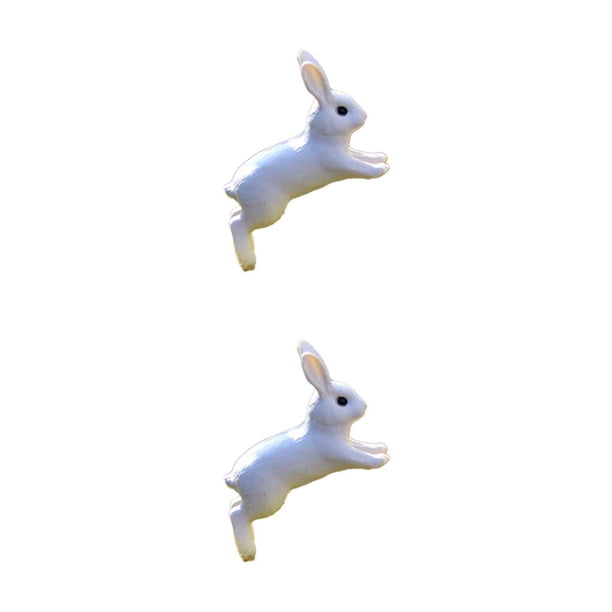 Injueey Cosas en miniatura de resina sintética, diseño exquisito duradero, no se desvanecen fácilmente, lindas y llamativas ranas pequeñas, Gris 2piezas Injueey CBP205416
