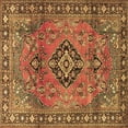 thumbnail image 1 of Ahgly Company Indoor Square Persian Brown Traditional Area Rugs, 5' Square, 1 of 4