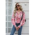 thumbnail image 4 of Blusa Zeagoo con estampado de botones para mujer, 4 of 6