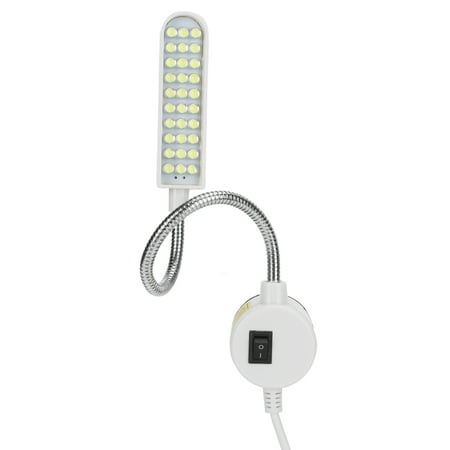 

EBTOOLS Sewing Machine LED Lamp 30 Beads Gooseneck Work Light With Magnetic Base EU Plug AC110‑250V Sewing Machine Lamp Sewing Machine LED Lamp