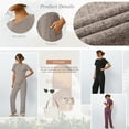 thumbnail image 3 of SUNBS Lounge Sets for Women Summer Matching 2 Piece Outfit For Women Lounge Set Ribbed Knit Pajamas Set Trendy Clothes, 3 of 9