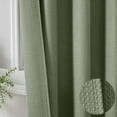thumbnail image 5 of OVZME Sage Green Waffle Textured Cloth Shower Curtain, Hotel Luxury Heavy Duty Soft Fabric Shower Curtains for Bathroom, Standard Size 72x72", Sage Green, 5 of 7