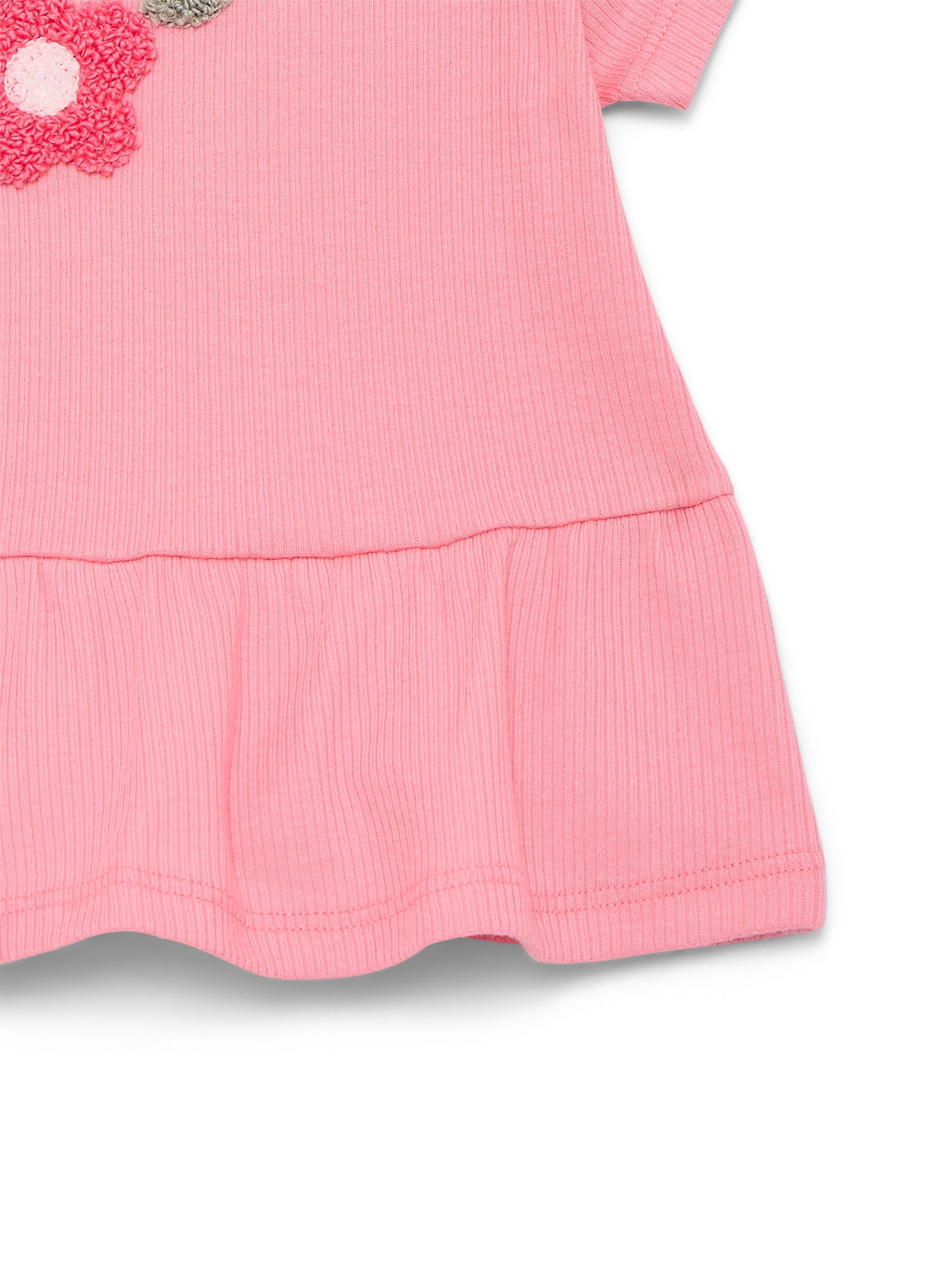 Wonder Nation Baby Girl Peplum Tee, Sizes 0-24 Months