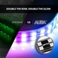 thumbnail image 3 of OPT7 Aura DreamColor Interior Light Strips, 4PC Double RGB-IC LED Color Chasing Kit w/APP & Remote Control, Underdash Ambient Lighting Universal for Vehicles Cars Trucks SUVs, 3 of 4