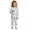 AA-#White558, variant on WOYY Kids Coloring Pajamas Long Sleeve Top Pants Loungewear Set for Girls Boys, Sizes 2-10
