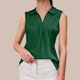 thumbnail image 2 of Camiseta sin mangas de color liso para mujer - Top informal holgado - Mezcla de poliéster y spandex - Versátil para combinar con otras prendas - Tallas S-XXL, 2 of 4
