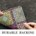thumbnail image 6 of Bohemian Retro Floral Non-Slip Entryway Door Mat,Boho Indoor Decor Durable Low Plush Door Mat,Washable Welcome Rug for Patio Hallway Home Decor 20x32 Inches, 6 of 7